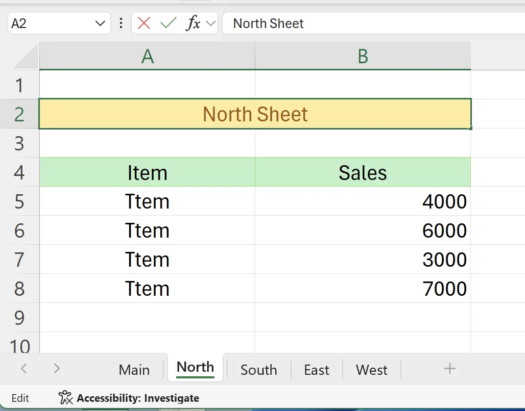 Successfully Jumped to the Target Worksheet