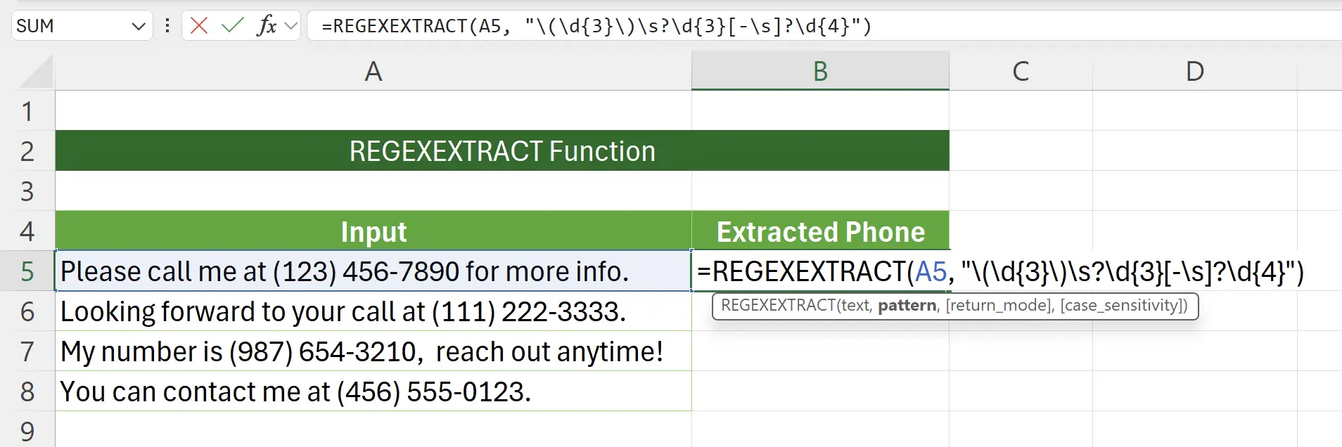 Input the Regular Expression