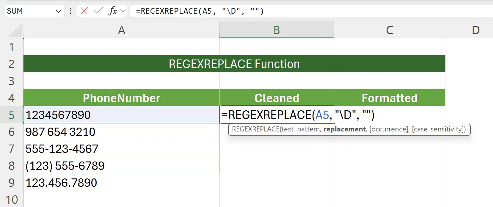 Remove Non-Numeric Characters