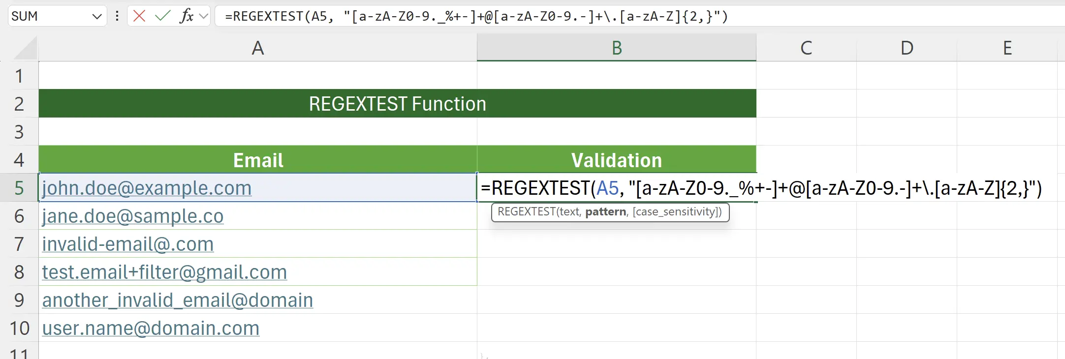 Regular Expression for Email