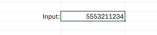 Try Entering Pure Numbers