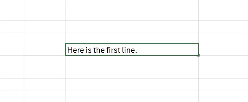 Enter the First Line