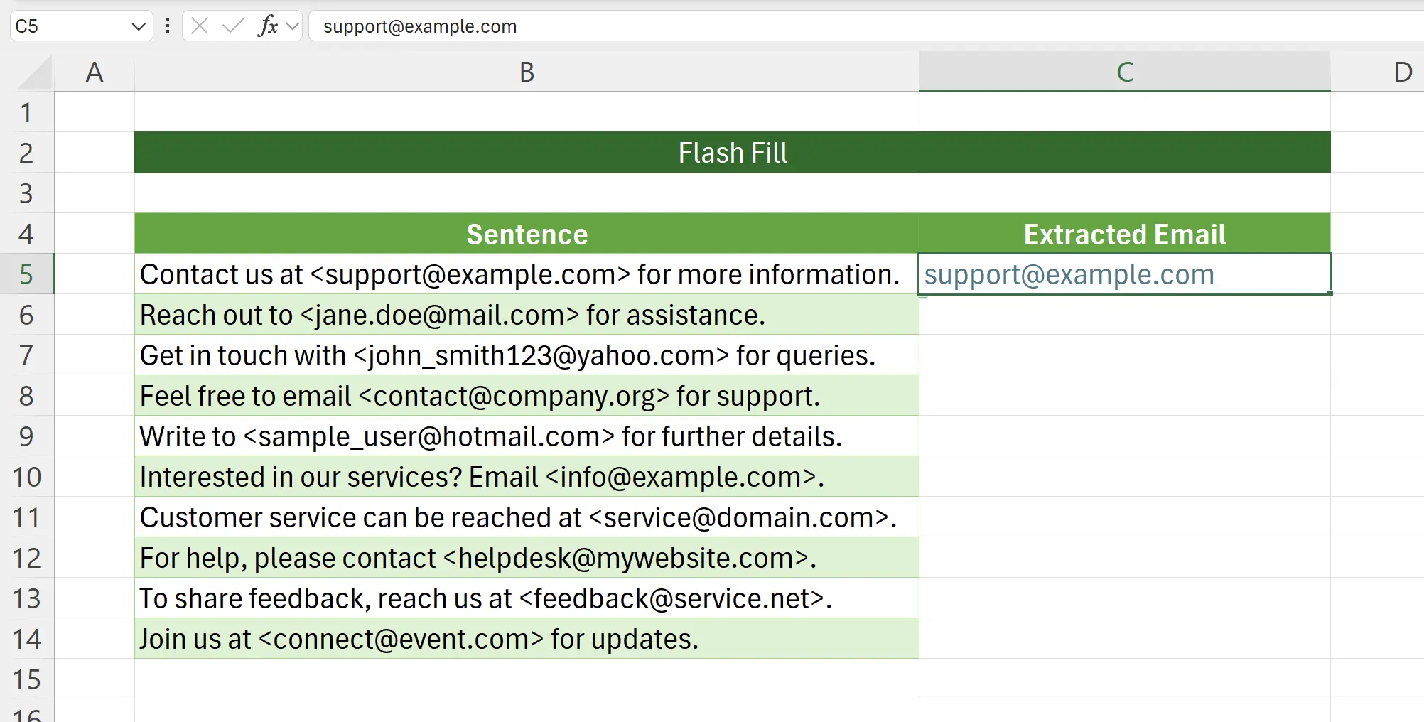 Provide a Reference Example