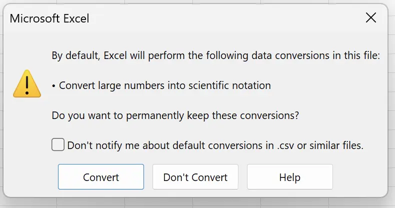 Be Aware of Data Conversion During CSV Import